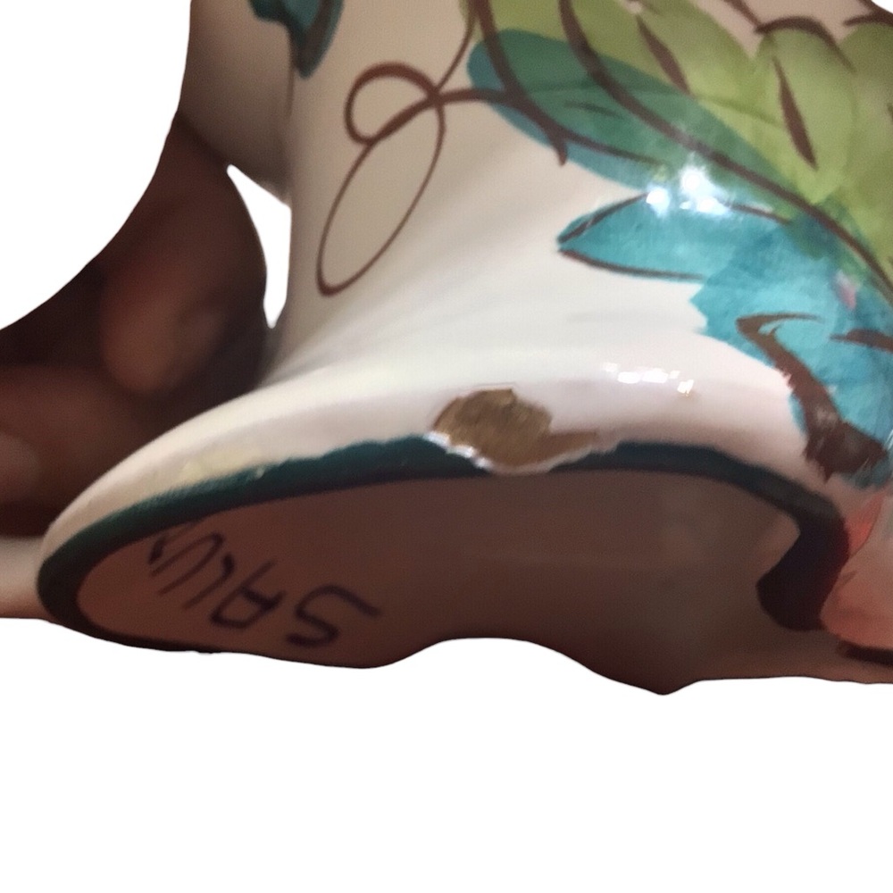 PRINCE MACARONI SPAGHETTI 1940s VINTAGE ITALIAN CERAMIC HAND-PAINTED PITCHER - Picture 12 of 12